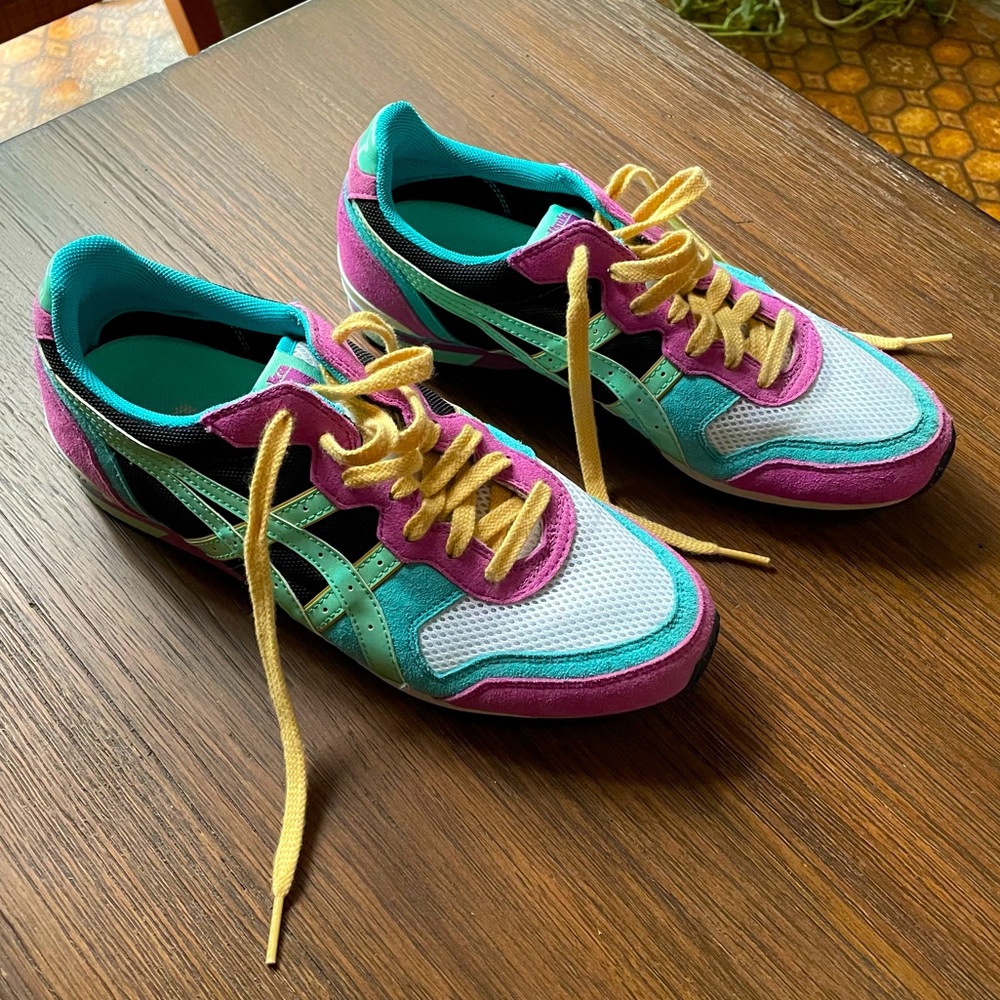 ONITSUKA TIGERS ULTIMATE 81 PASTEL MULTICOLORED WOMEN'S SIZE 8
